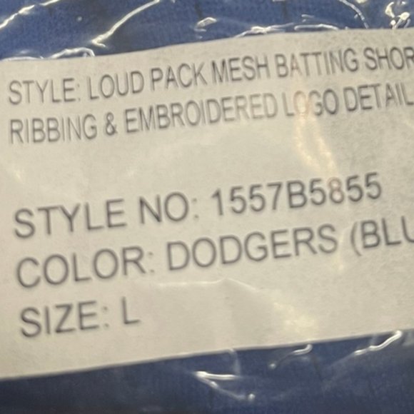 Cookies Loud Pack Mesh Batting Shorts Dodger Blue - Picture 2 of 5